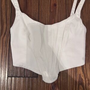 White Corset like Top